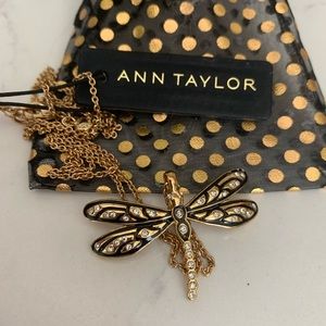 Ann Taylor Dragon Fly Necklace - NWT!